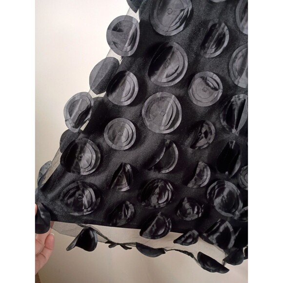 Ashley Stewart Black Polka Dot Lined Stretch Waist Zip Skirt Plus Size 26 / 28 - Picture 3 of 6